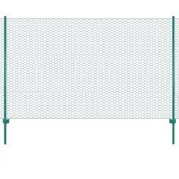 vidaXL Mesh Fence with Posts 200cmx25m