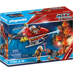 Playmobil City Action Fire Rescue Helicopter 71195