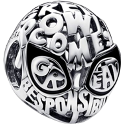 Pandora Marvel Spider-Man Mask Charm - Silver/Black