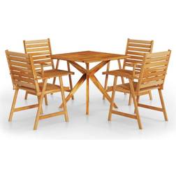 vidaXL 3087136 Set da pranzo per patio, 1 Tavolo incluso 4 Sedie