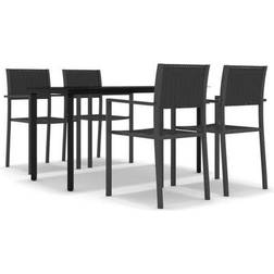 vidaXL 3099265 Essgruppe, 1 Tisch einschl. 4 Stühle