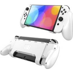 Nintendo Switch OLED Grip Case with Card Holder - White