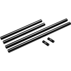 Smallrig 15mm with M12 Thread Black Aluminum Alloy Rods Combination, 6-Pack