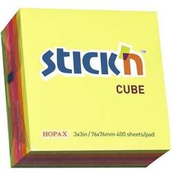 N Value Stickn Sticky Notes Cube 76x76mm