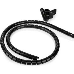 Nedis Kabel Management Spiral ærme 2.00 m 1 stk. Maksimal tykkelse på kabel: 22 mm PE Sort
