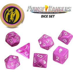 (Pink) Power Rangers RPG 7 Dice Set