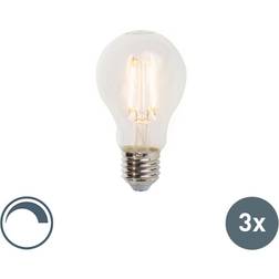 Luedd Set of 3 E27 LED A60 Clear Filament 5W 470LM 2700K