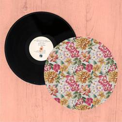 Tropical Flowers Turntable Slip Mat