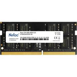 Netac Basic So Ddr4-3200 8g C22 So-dimm 260-pin