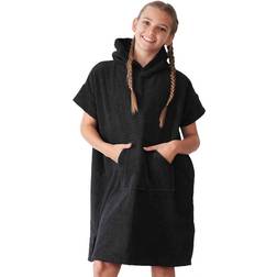 Towel City Childrens/Kids Hooded Towel (6-9 Years) (Black)