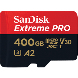 SanDisk Extreme Pro microSDXC Class 10 UHS-I U3 V30 A2 200/140MB/s 400GB +SD Adapter