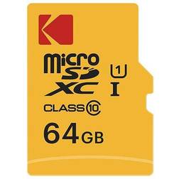 Kodak 64GB Class 10 Microsd-minneskort med SD-adapter