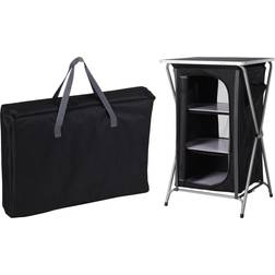 Redcliffs Foldbart campingskab sort (60 x 53 x 97 cm)