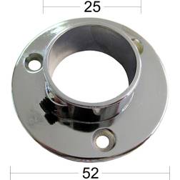 Habo rørholder hvid aluminium Ø 25 mm 2 stk