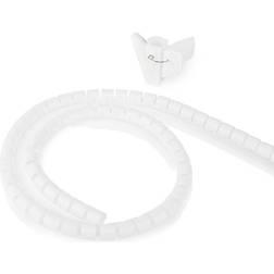 Nedis Kabel Management Spiral ærme 2.00 m 1 stk. Maksimal tykkelse på kabel: 16 mm PE Hvid