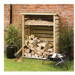 Rowlinson Small Garden Log Store Timber