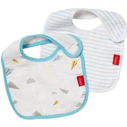 Nuby Muslin Snug n Dry Bib 2Pk