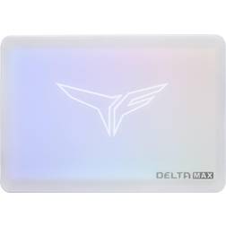 TeamGroup T-FORCE DELTA MAX WHITE RGB LITE 2.5' 1TB SATA III 3D NAND Internal Solid State Drive (SSD) T253TM001T0C425