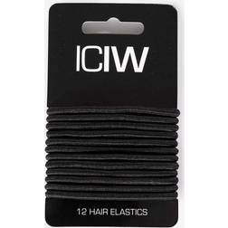 ICANIWILL ICIW 12-Pack Sport Hair Ties, Black