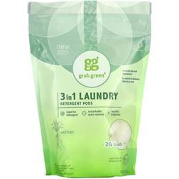 GrabGreen 3-in-1 Laundry Detergent Pods Vetiver