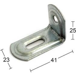 Habo møbelvinkel 25x41mm elgalv. 4stk/pk 2stk
