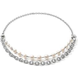 Coeur de Lion Kette Necklace - Silver/Pearls