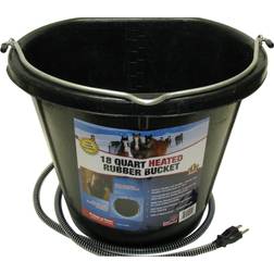 Heated Rubber Flat-Back Bucket 18 Quart