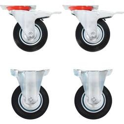 vidaXL Casters 4 pcs 100 mm