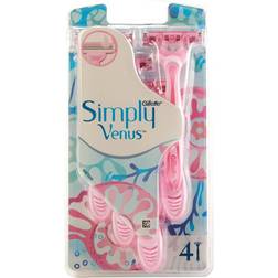 Gillette Simply Venus 3 Blade Disposable Razors 4 stk