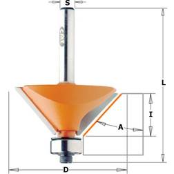 Cmt Fasfräs S=12 mm; D=45 mm; med kullager