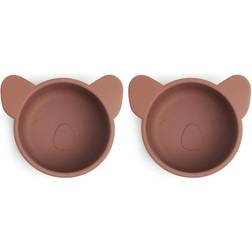 Nuuroo Rosa Silicone Snack Box small 2-pakke Koala Mahogany