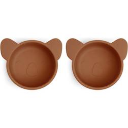 Nuuroo Rosa Silicone Snack Box small 2-pack Koala Caramel Café