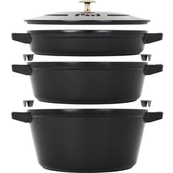 Staub 4 Pc. Cookware Set with lid