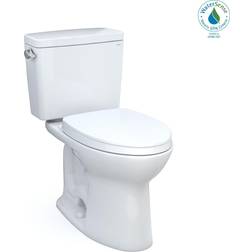 Toto Drake 2-Piece 1.28 GPF Single Flush Elongated Standard Height Toilet in Cotton White, SoftClose Seat Included