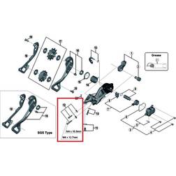 Shimano M9000 justeringsskruer bagskifter