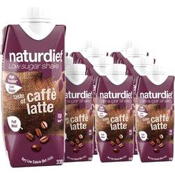 Naturdiet Shake Caffe Latte 330ml 12 stk