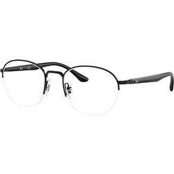 Ray-Ban RB6487 Monture Noir Verres Incolore polarisé 52-20