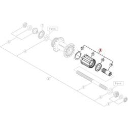 Shimano kassettehylster WH-MT15 A eller