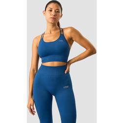ICANIWILL Ribbed Define Seamless Sports Bra - Dark Navy