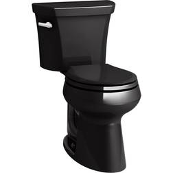 Kohler Highline Comfort Height Two-piece round-front 1.28 gpf chair height toilet with insulated tank