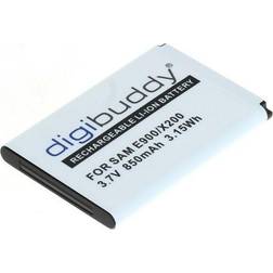 Samsung digibuddy Ersatzakku kompatibel zu E900 X150 X200 X300 3,7 Volt 800mAh Li-Ion