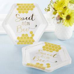 Kate Aspen Sweet As Can Bee 7 In Premium Paper Plates Set Of 16