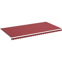 vidaXL Tissu de Remplacement Pour Auvent Bordeaux Rouge 6 x 3 m Burgundy Red