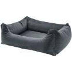 Madison Velours Dog Bed Grey
