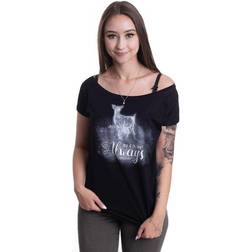 Harry Potter Always Girl-Shirt - Schwarz