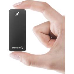 Sabrent Rocket Nano 512GB USB 3.2 10Gb/s Extern Aluminum SSD (Svart) (SB-512-NANO-BLK)