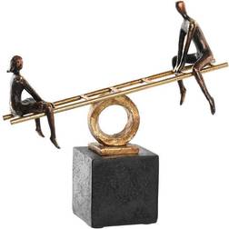 Dkd Home Decor Moderne Sort Og Guld Figur 27 x 9 x 27.5 cm Dekorationsfigur