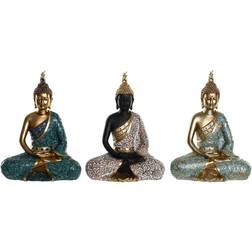 Dkd Home Decor Buddha Prydnadsfigur 20cm 3st