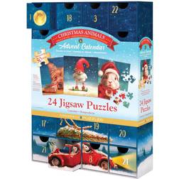 Eurographics Advent Calendar Christmas Animals 24 Puzzles