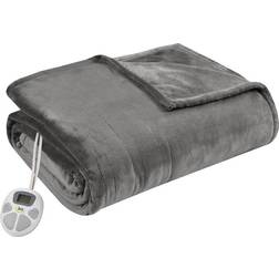 Serta Plush Heated Queen Blanket Blankets Gray (228.6x228.6cm)